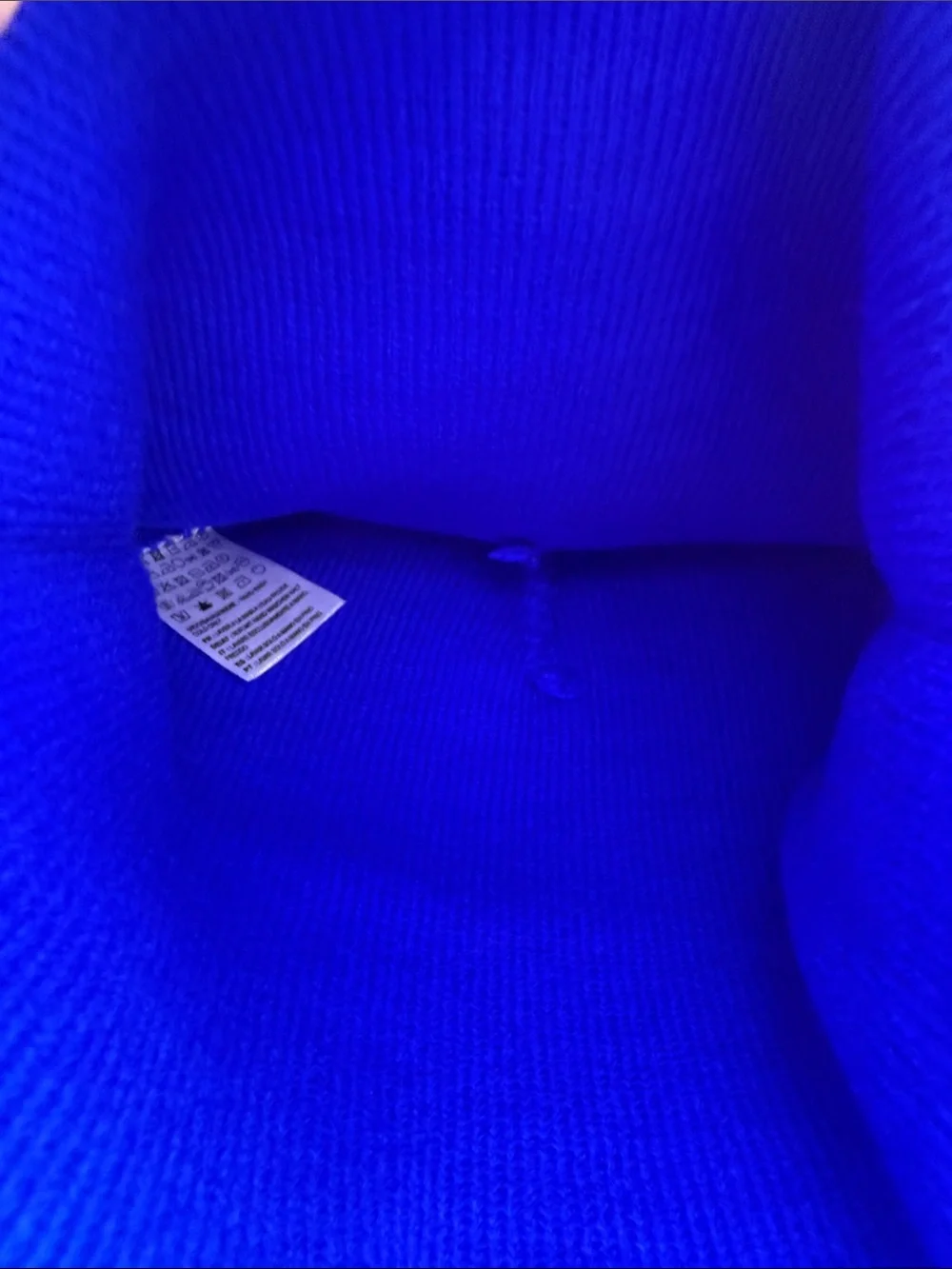 The North Face Men’s Cobalt Blue Logo Cuffed Beanie